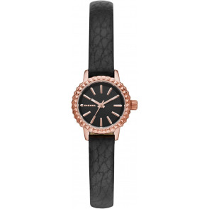 Horlogeband Diesel DZ5498 Leder Zwart 10mm