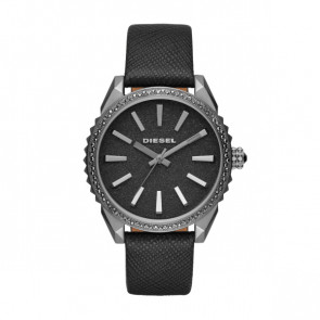 Horlogeband Diesel DZ5533 Leder Zwart 18mm