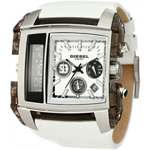 Horlogeband Diesel DZ7157 Leder Wit