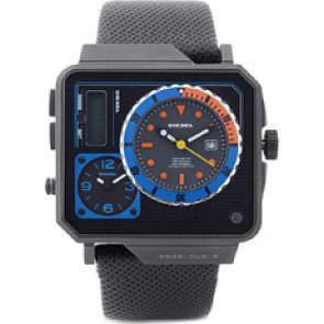 Horlogeband Diesel DZ7243 Leder Zwart 28mm