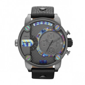 Horlogeband Diesel DZ7270 Leder Zwart