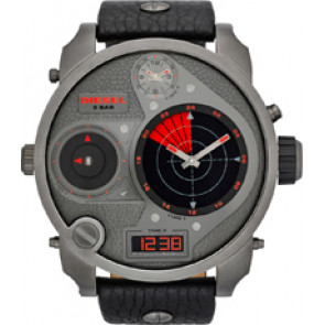 Horlogeband Diesel DZ7297 Leder Zwart 28mm