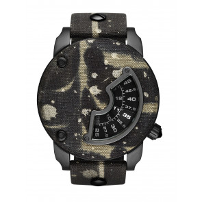 Horlogeband Diesel DZ7387 Leder/Textiel Camouflage 24mm
