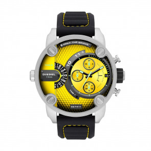 Horlogeband Diesel DZ7411 Leder Zwart 24mm