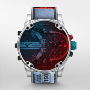 Horlogeband Diesel DZ7437 Nylon/perlon Bi-Color 28mm