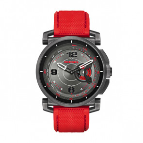Horlogeband Diesel DZT1005 Silicoon Rood 24mm