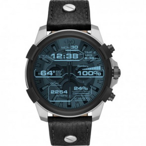 Horlogeband Diesel DZT2001 Leder Zwart 24mm