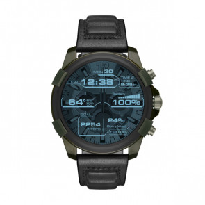 Horlogeband Diesel DZT2003 Leder Zwart 24mm