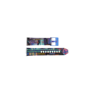 Horlogeband Smartwatch Diesel DZT2023 / Printed Kunststof/Plastic Multicolor 22mm