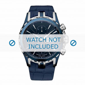 Horlogeband Edox 01113-357B-BUIN Leder Blauw 22mm