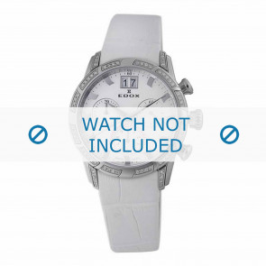 Horlogeband Edox 10018-3D-AIN1 Leder Wit 18mm