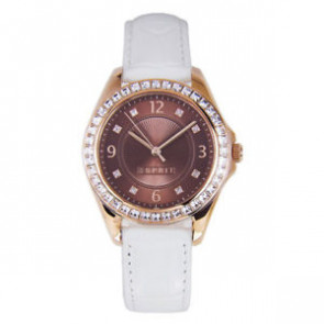 Horlogeband Esprit ES106482 Croco leder Wit 16mm