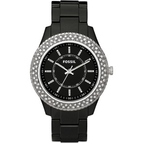 Horlogeband Fossil ES2445 Kunststof/Plastic Zwart