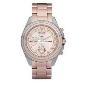 Horlogeband Fossil ES2915 Staal Rosé 18mm