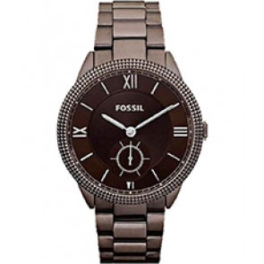 Horlogeband Fossil ES3067 Roestvrij staal (RVS) Bruin 18mm