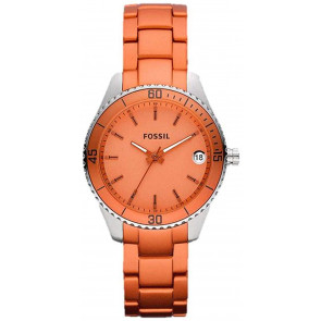 Horlogeband Fossil ES3082 Aluminium Oranje 14mm