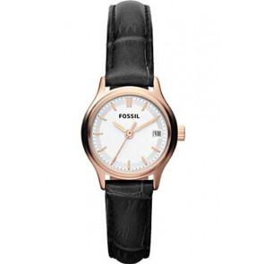 Horlogeband Fossil ES3169 Leder Zwart 12mm
