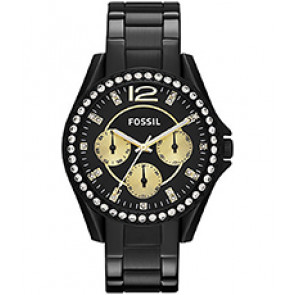 Horlogeband Fossil ES3205 Roestvrij staal (RVS) Zwart 18mm