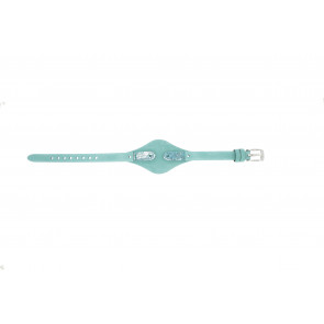 Horlogeband Fossil ES3221 Onderliggend Leder Turquoise 8mm