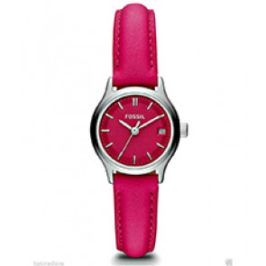 Horlogeband Fossil ES3271 Leder Roze 12mm