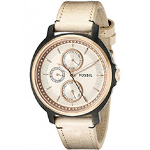 Horlogeband Fossil ES3772 Leder Beige 18-20mm variabel