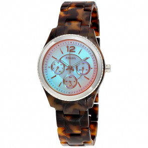 Horlogeband Fossil ES4016 Kunststof/Plastic Bruin 18mm