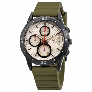 Horlogeband Fossil ES4041 Silicoon Groen 20mm