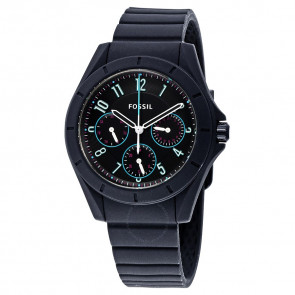 Horlogeband (Band + Kastcombinatie) Fossil ES4063 Silicoon Zwart 18mm