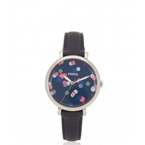 Horlogeband Fossil ES4103 Leder Blauw 12mm