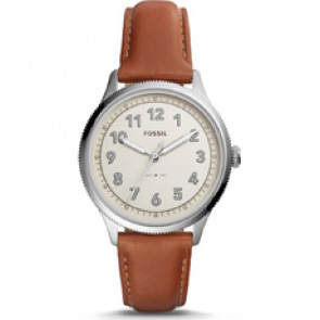Horlogeband Fossil ES4129 Leder Bruin 16mm