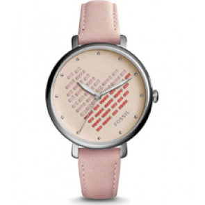 Horlogeband Fossil ES4153 Leder Beige 14mm