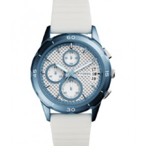 Horlogeband Fossil ES4222 Silicoon Wit 20mm