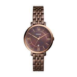 Fossil horlogeband ES4275 Staal Bruin 14mm