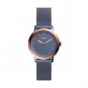 Horlogeband Fossil ES4312 Staal Blauw 16mm