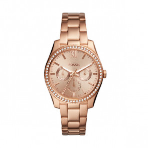 Horlogeband Fossil ES4315 Staal Rosé 18mm