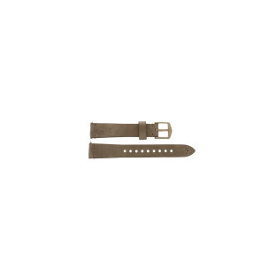 Horlogeband Fossil ES4335 Leder Beige 16mm
