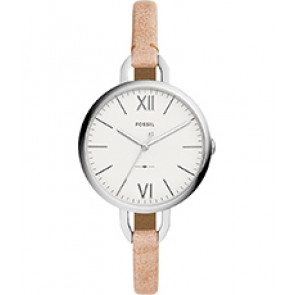 Horlogeband Fossil ES4357 Leder Beige 7mm