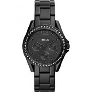 Horlogeband Fossil ES4519 Roestvrij staal (RVS) Zwart 18mm
