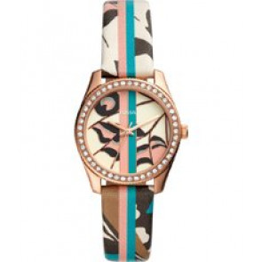 Horlogeband Fossil ES4609 Leder Multicolor 16mm