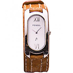 Horlogeband Fossil ES9626 Onderliggend Leder Bruin 10mm