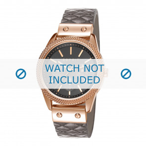 Esprit horlogeband ES107732-003 Leder Grijs