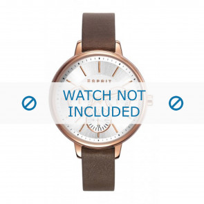 Esprit horlogeband ES108152-005 Leder Donkerbruin