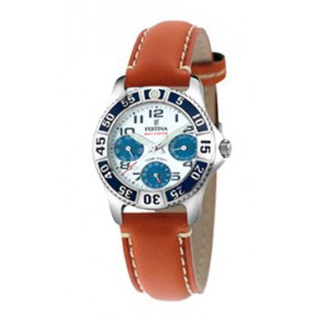 Horlogeband Festina F16039-7 Leder Cognac 18mm