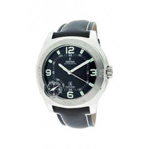 Horlogeband Festina F16078-3 Leder Zwart 24mm