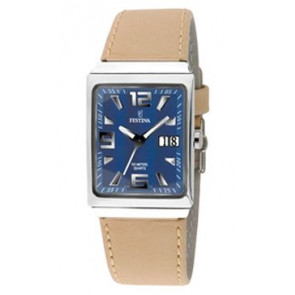 Horlogeband Festina F16141-2 Leder Beige 23mm