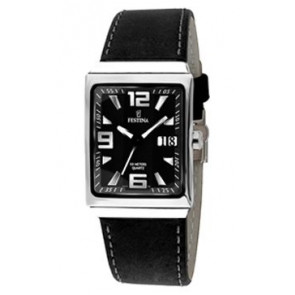 Horlogeband Festina F16141-3 Leder Zwart 23mm