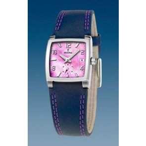 Horlogeband Festina F16181-G Leder Paars