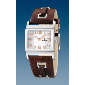 Horlogeband Festina F16475-3 Leder Bruin 24mm