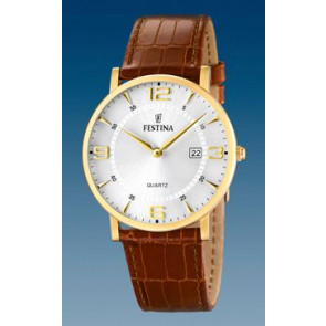 Horlogeband Festina F16478/3 Leder Bruin