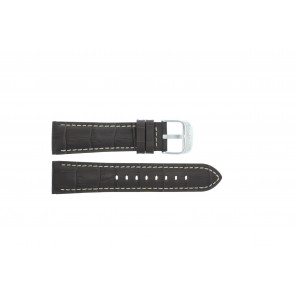 Festina horlogeband F16486/2 Leder Donkerbruin 23mm + wit stiksel